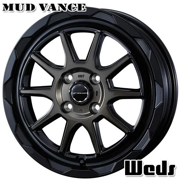 オールシーズンタイヤ ホイール4本セット 165/55R15インチ 4H100 Weds MUD VANCE06 ウェッズ マッドヴァンス06 BPBC グッドイヤー ベクター フォーシーズンズ