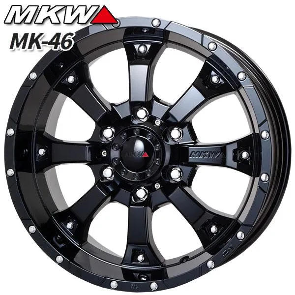 サマータイヤ ホイールセット 265/65R17インチ 6H139.7 MKW MK-46 グロスブラック BF グッドリッチ マッドテレーン T/A KM3
