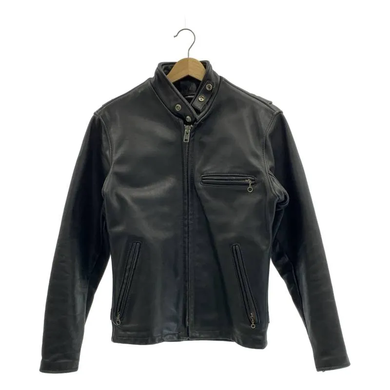 SCHOTT / ショット | シングルレザー ライダース ジャケット / 着脱可ライナー付き | 34 | ブラック | メンズ