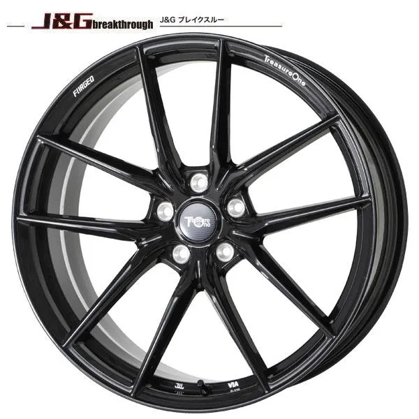 アウディ A5 ホイールセット 255/30R20インチ 5H112 トレジャーワン 鍛造 J\u0026G ブレイクスルー JGB001 BK ウィンラン R330
