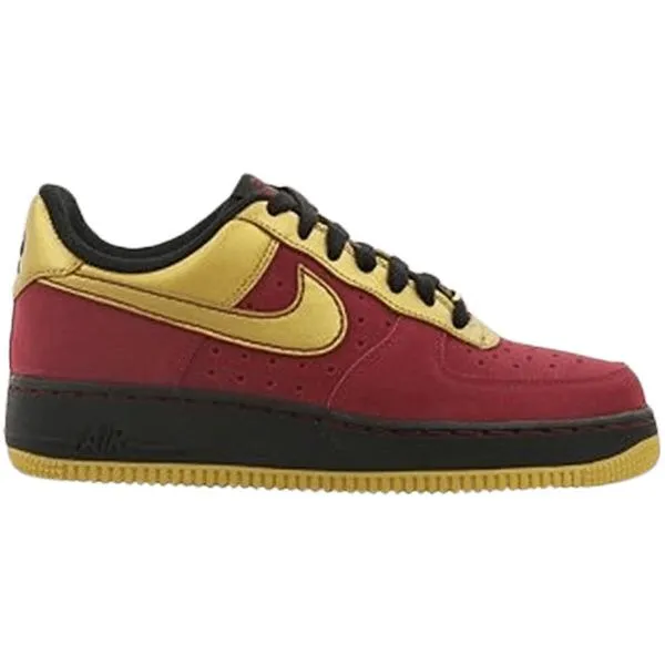 Nike ナイキ レディース スニーカー Nike Air Force 1 Low '07 Team Red Metallic Gold (Women's) 【サイズ US_8.5(25.5cm) 】