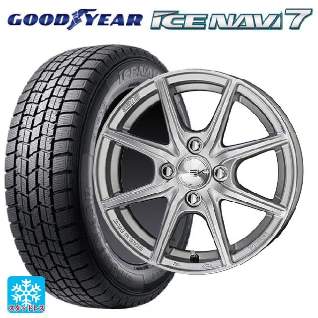 トヨタ シエンタ(10系)用 185/65R15 88Q グッドイヤー アイスナビ7(数量限定) # ザインEK