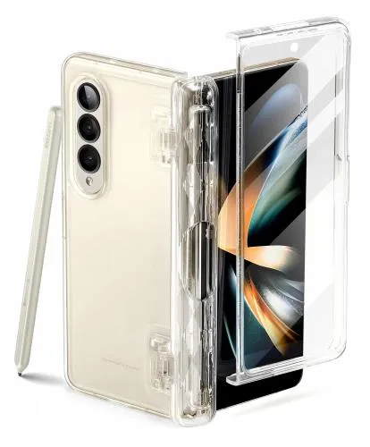 i-Blason Galaxy Z Fold 4 5G (2022) ケース 保護カバー 米軍MIL規格取得 保護フィルム付き ペン収納 女性向け おしゃれ 二重の構造 耐衝撃 綺麗 かわいい バンパー Cosmoシリーズ