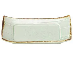 【まとめ買い10個セット品】和食器 ト463-768 翠玉(貫入) 7.5 長角四方皿【キャンセル/返品不可】【ECJ】