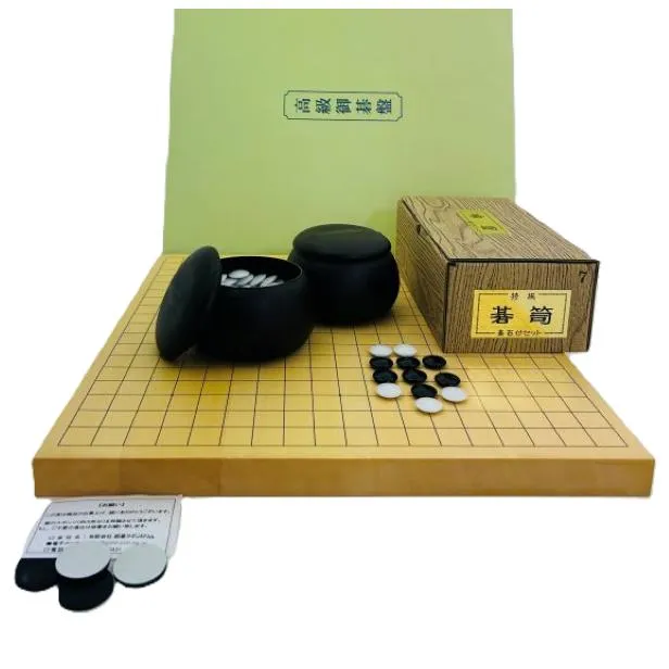 推しの囲碁セット 限定1 ヒバ10号卓上接合碁盤松竹とP碁笥・碁石椿セット囲碁ラボ
