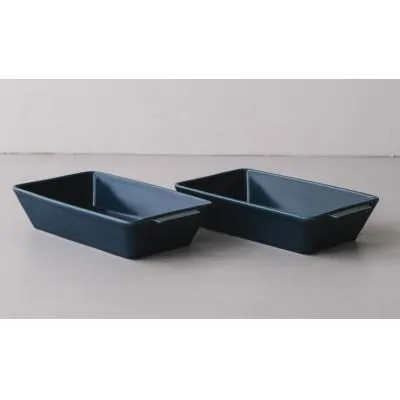 ふるさと納税 長崎県 【波佐見焼】23.5×12.5×5cmオーブン耐熱鉢2個組 B・L 2 17453