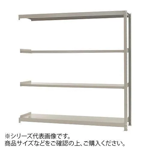 爆買 軽中量ラック 耐荷重200kgタイプ 連結 間口900×奥行300×高さ1200mm 4段 アイボリー 代引き不可