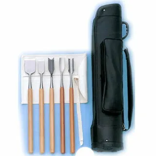 堺孝行 5本組氷ノミセット用［全長60cm］ サジノミ 刃巾：3.6cm【業務用 氷彫刻 業務用】【ECJ】