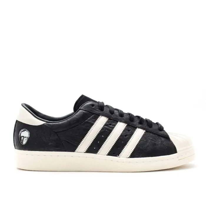 アディダス Adidas 【 Superstar 80V-A.d. Men Black/White/Black 】 Superstar スーパースター メンズ 黒色 ブラック 白色 ホワイト