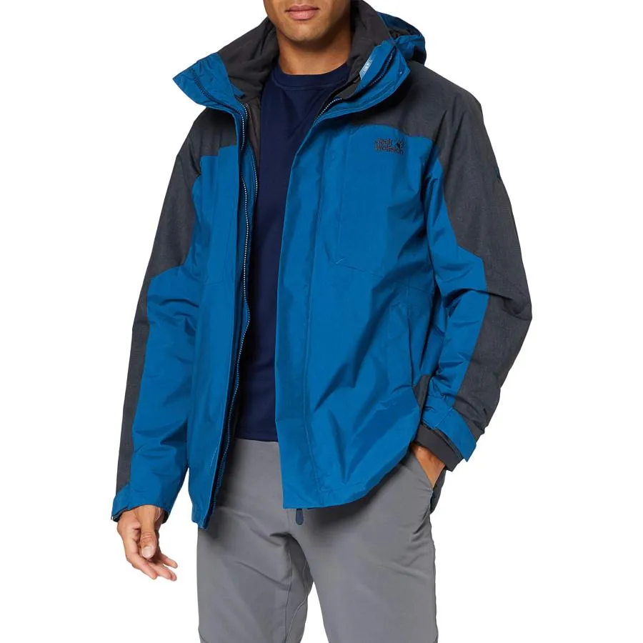 【並行輸入品】Jack Wolfskin Men's Viking Sky Jacket, Dark Cobalt, L
