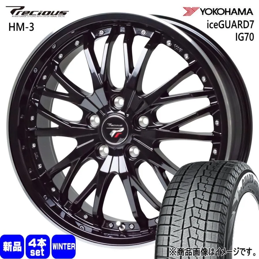 GJ系 アテンザ エスティマ  ヨコハマ 225/50R18 95Q iceGUARD7 IG70 冬用 スタッドレスタイヤ Precious HM-3 18インチ