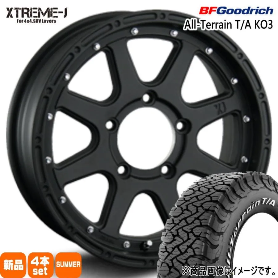 JB64 JB23 ジムニー 専用  BFグッドリッチ 215/70R16 100/97S LRC LT All-Terrain T/A KO3 夏用 サマータイヤ XTREME-J 16インチ