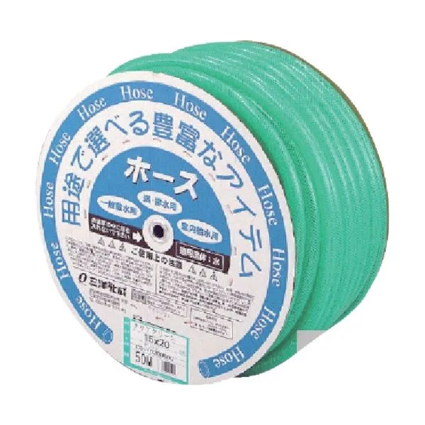 【ポイント20倍】三洋化成 クリアグリーンホース 15×20 50m ドラム巻 CG-1520D50G 1巻