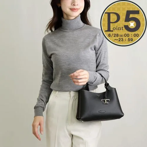 【並行輸入品】 トッズ TOD’S 2WAYバッグ Tタイムレス XBWAPAEL000 QRI ブラック レザーバッグ マイクロ