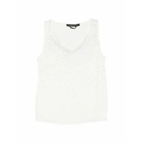 マリナリナルディ レディース シャツ トップス Mrpascia embellished v-neck top Neutrals