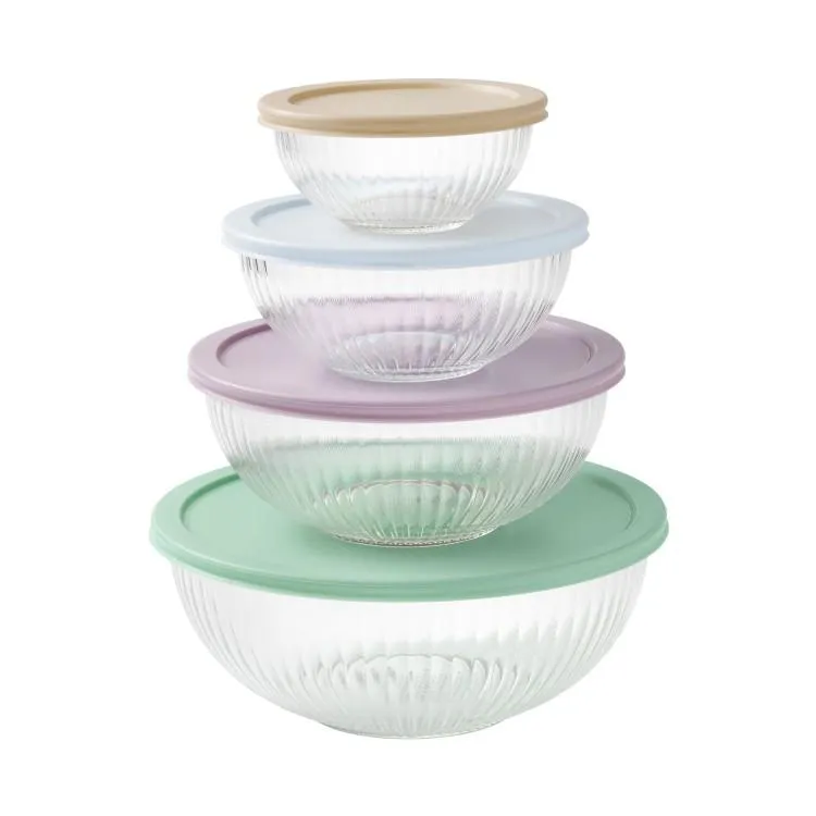 【ウォルマートブランド】パイオニアウーマン ガラス ミキシングボウルセット 8点 The Pioneer Woman 8-Piece Glass Mixing  お取り寄せ