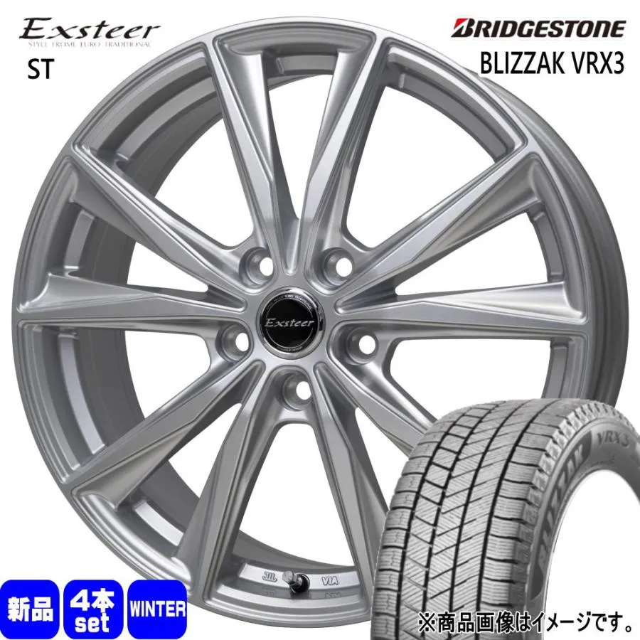 225/50R18 95Q ブリヂストン BLIZZAK VRX3 冬用 スタッドレスタイヤ Exsteer ST GJ系 アテンザ エスティマ