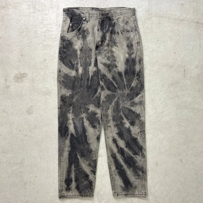 【original】リメイク 90年代 USA製 Wrangler ラングラー タイダイ デニムパンツ メンズW30相当 古着【中古】【SS2603】
