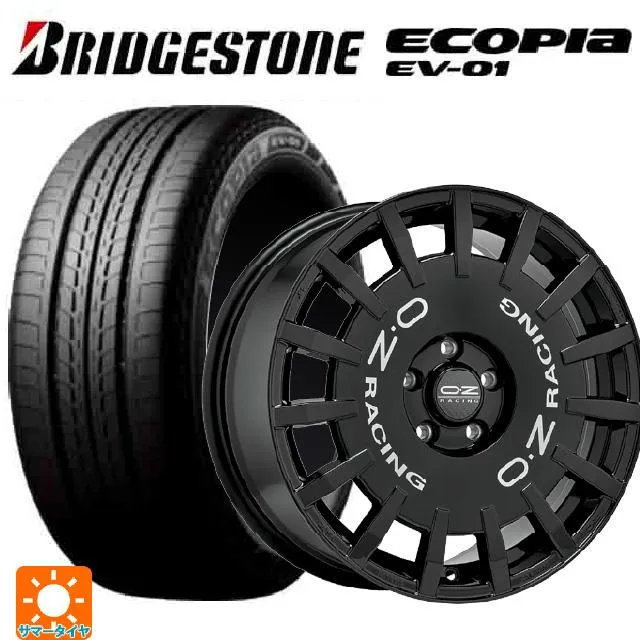 送料無料 サマータイヤホイールセット 215/50R17 91V ブリヂストン エコピア EV-01 正規品 オーゼット レーシング ラリーレーシング