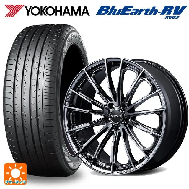 送料無料 サマータイヤホイールセット 215/45R18 93W XL ヨコハマ ブルーアース RV03 # レイズ ベルサス ヴォウジェ SE 18