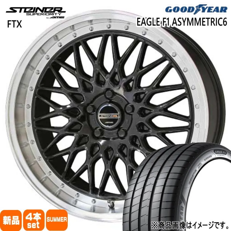 アルファード 20系 30系  グッドイヤー 235/50R18 101Y XL EAGLE F1 ASYMMETRIC6 SUV 夏用 サマータイヤ STEINER FTX
