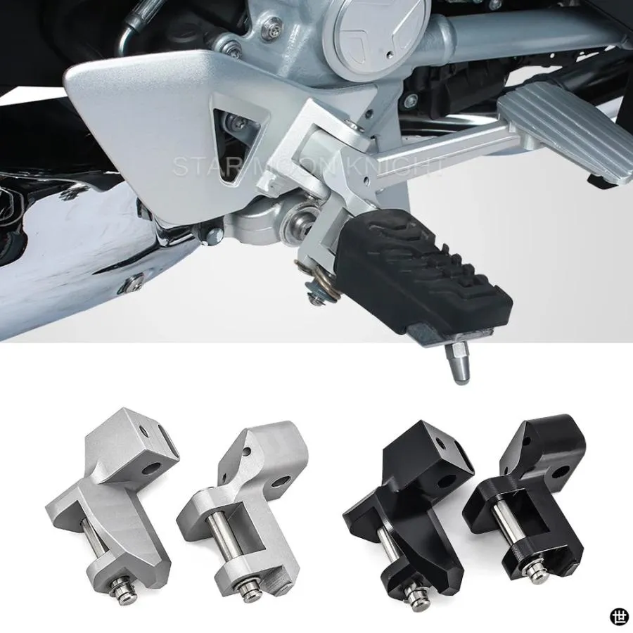 バイクフットペグ低下キット BMW R1200RT -2009-13 ドライバーフットレスト再配置ライダーフットペグ
