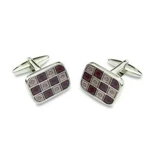 【送料無料】メンズアクセサリ― スクエアカフリンクスpurple mauve 12 square cufflinks