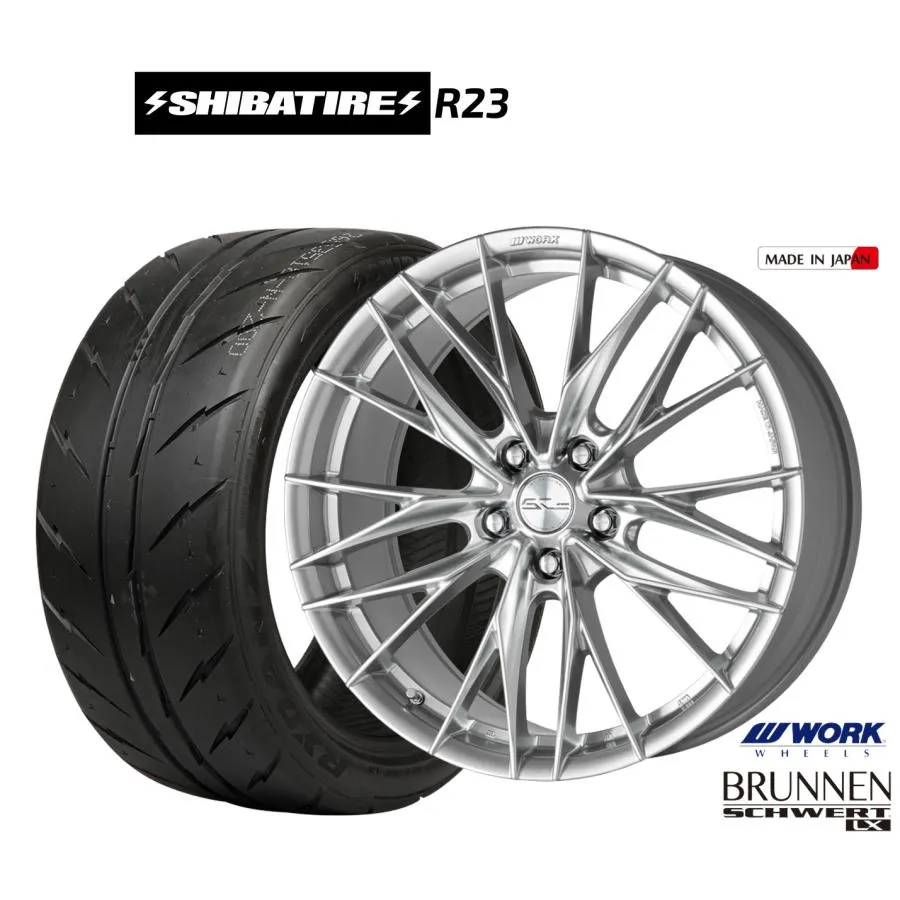 サマータイヤ ホイール4本セット ワーク シュヴァート ブルネン LX SHIBATIRE シバタイヤ 280 (R23) 235/35R19