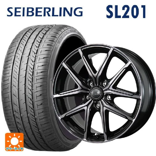 送料無料 サマータイヤホイールセット 215/45R17 91W XL セイバーリング セイバーリング SL201(ブリヂストン工場生産） トピー セ