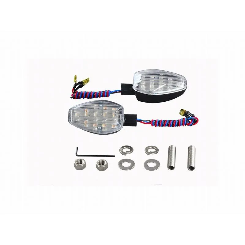 【4月14日出荷】POSH LW.LEDウインカー ダブル BK/CL 096452-06