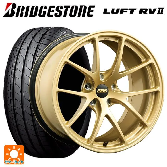 送料無料 サマータイヤホイール 4本セット 235/50R18 97W ブリヂストン ルフトRV2(日本製) 正規品 # BBS RI-A 18-8J