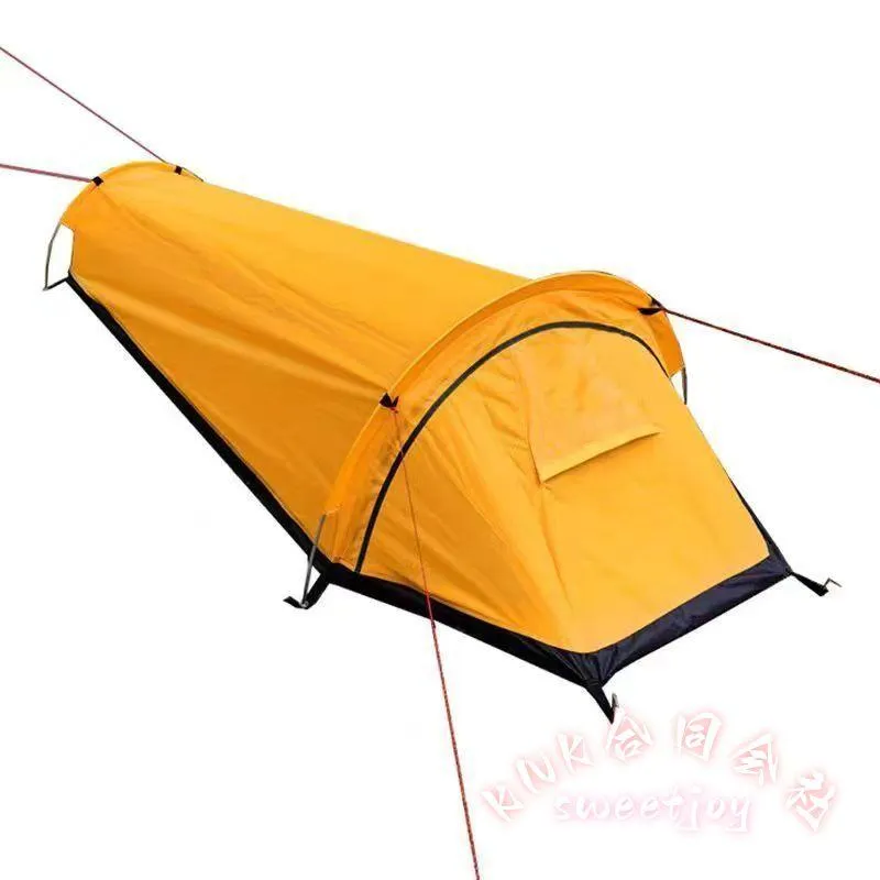 軽量シングルテント キャンプテント KNK(株） バックパッキング ソロテント 屋外 寝袋テント コンパクト 携帯便利 登山 ツーリング 防災 アウトドア