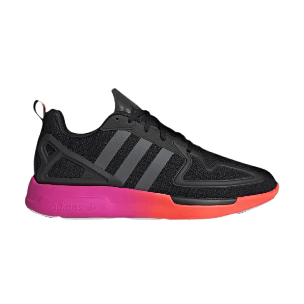 アディダス コア 黒色 ブラック 灰色 グレー ショック ピンク GRADIENT BLACK スニーカー メンズ ADIDAS ZX 2K FLUX SOLE - CORE / CORE BLACK GREY SHOCK PINK