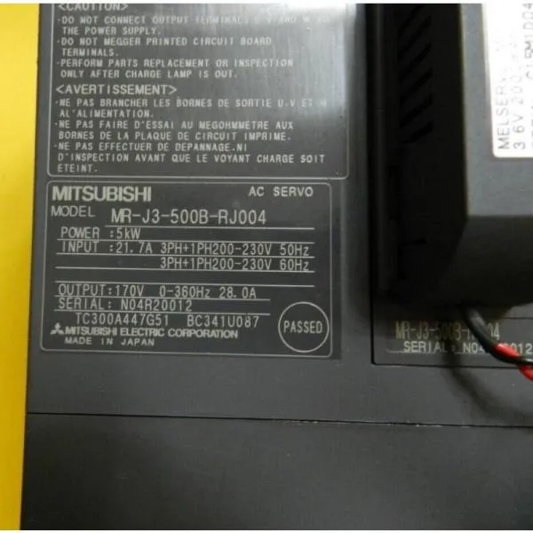 【新品 適格請求書発行可 MITSUBISHI 三菱電機 MR-J3-500B-RJ004【６ヶ月保証】