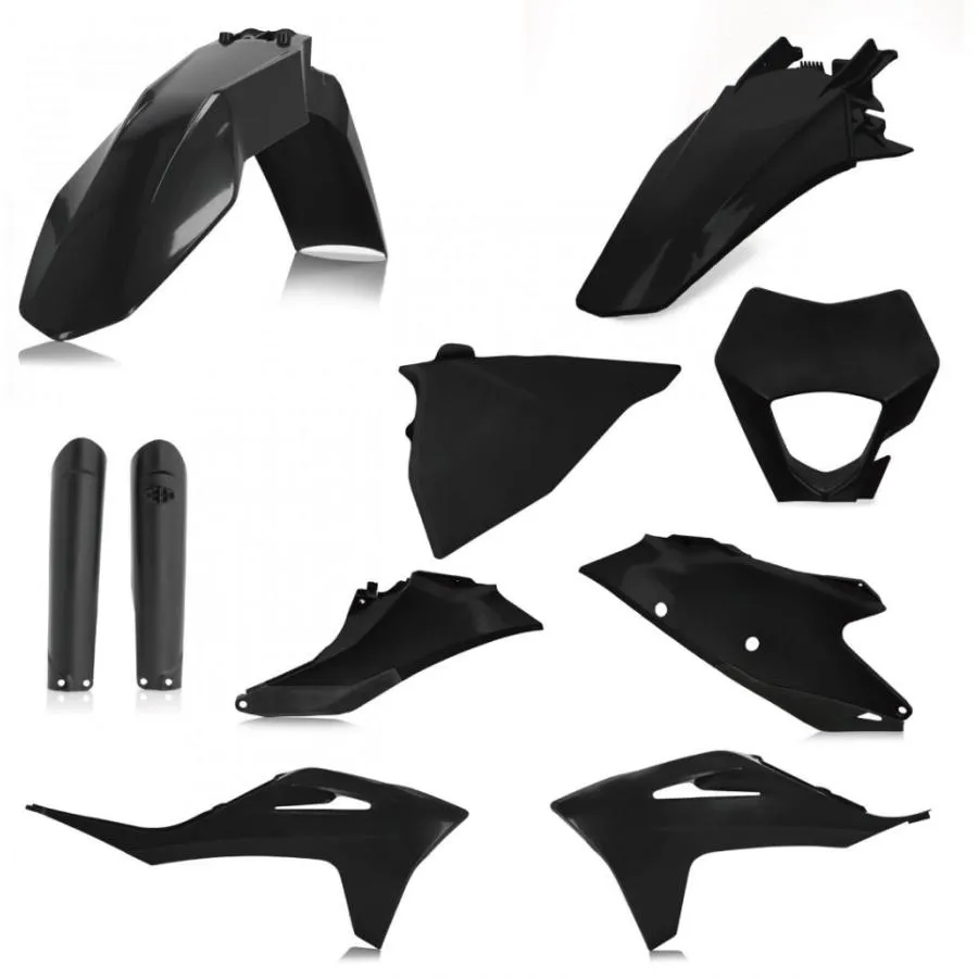 ACERBIS アチェルビス PLASTICフルキット カラー：BLACK EC 250 EC-F 300 350 GASGAS ガスガス フルカウル・外装セット カウル関連 外装