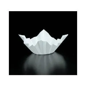 紙鍋・炭 色和紙鍋 250枚入り 白色 [25 x 25 x 底10φcm] 紙 (7-920-20) 料亭 旅館 和食器 飲食店 業務用