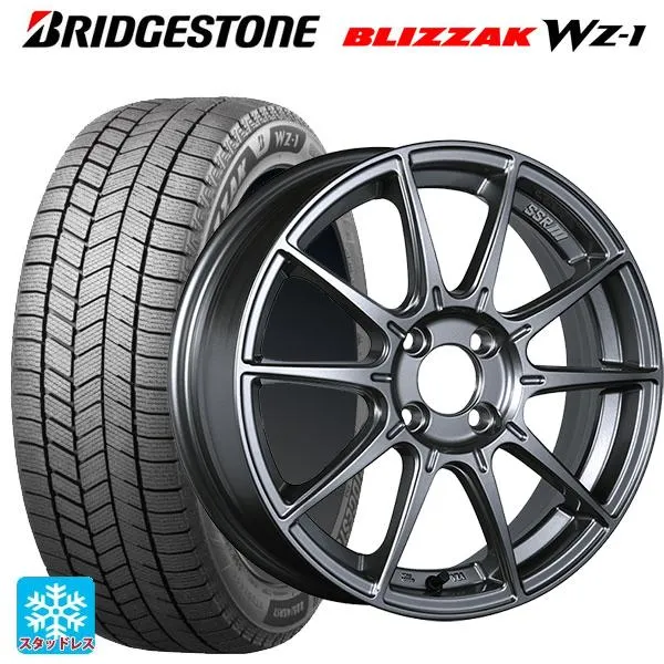 送料無料 スタッドレスタイヤホイールセット 2025年製 185/60R15 84Q ブリヂストン ブリザック WZ1 正規品 タナベ SSR GT