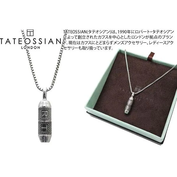 ブランド アクセサリー TATEOSSIAN タテオシアン ラッキー ミー シルバー ネックレス イニシャル カスタマイズ 父の日 爆買