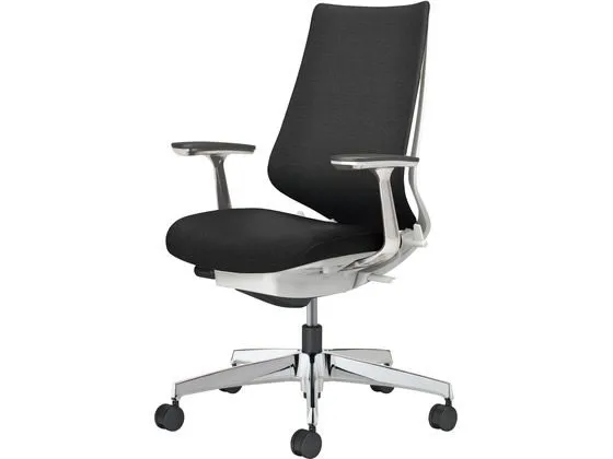 【レビュー投稿で100円OFFクーポン】【メーカー直送】コクヨ チェア デュオラ2 アルミ脚 クッション ブラック【代引不可】【組立・設置・送料無料】肘付き 可動肘タイプ メッシュチェア オフィスチェア オフィス家具