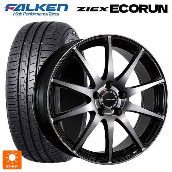 送料無料 サマータイヤホイールセット 225/55R17 101W XL ファルケン ジークス ZE310R エコラン ブリヂストン エコフォルム C