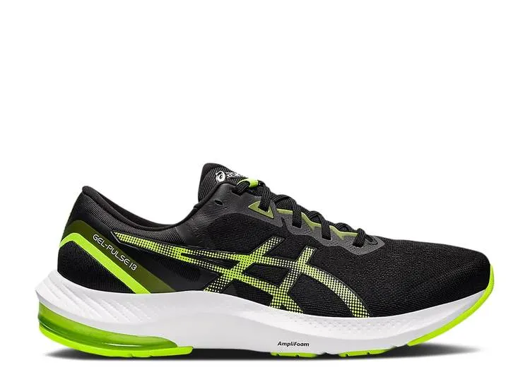 【 ASICS GEL PULSE 13 BLACK HAZARD GREEN / BLACK HAZARD GREEN 】 サーティーン 黒色 ブラック 緑 グリーン スニーカー メンズ アシックス