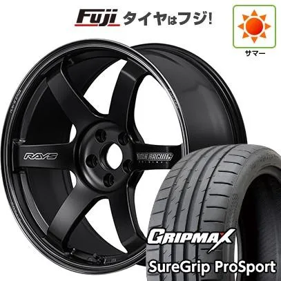 新品国産車用 5穴114.3車 夏タイヤ ホイール4本セット 245/40R20 グリップマックス シュアグリップ PRO SPORT BSW TE37 サーガ S-plus Black Shadow 20インチ