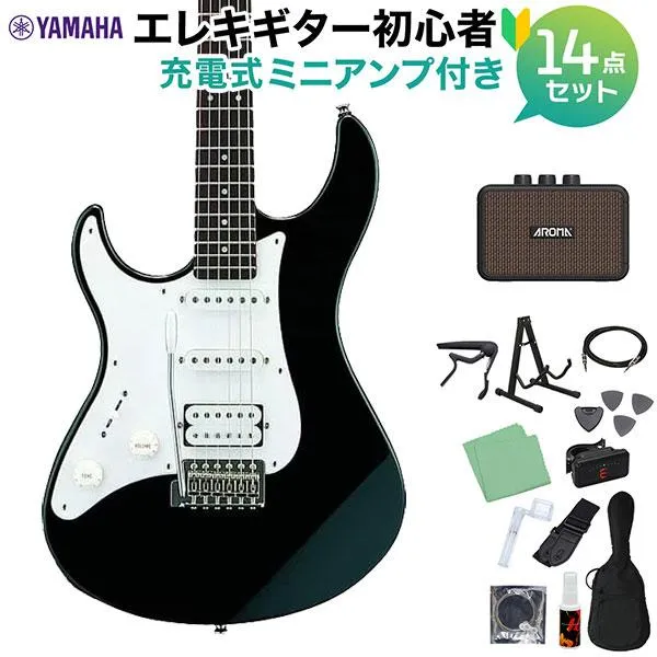 YAMAHA ヤマハ PACIFICA112JLA BL(ブラック) エレキギター初心者14点セット 〔ミニアンプ付き〕 左利き用 レフティ