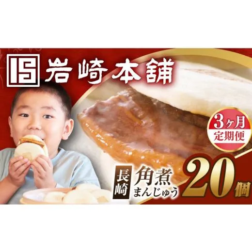ふるさと納税 惣菜・レトルト 冷凍 長崎県 長与町  3回定期便 簡易包装 長崎角煮まんじゅう 20個 （5個×4袋） EAB050 角煮まん かくにまん 角煮 まんじゅう …