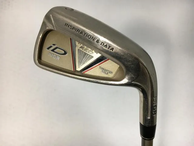 お買い得品！【3980円以上で送料無料】【即納】【中古】(5本セット)プロギア iD nabla(ナブラ) RED(レッド) アイアン オリジナルカーボン 6～9.P