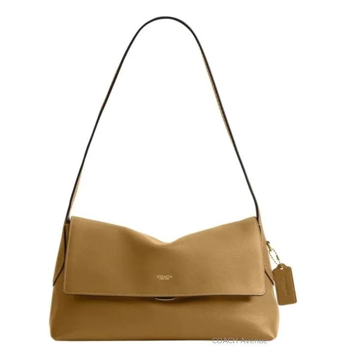 コーチ COACH CDS58 チェルシー ショルダー バッグ 30 ミューテッド オリーブ ライトブラウン レザー 肩がけ 正規店商品 送料無料