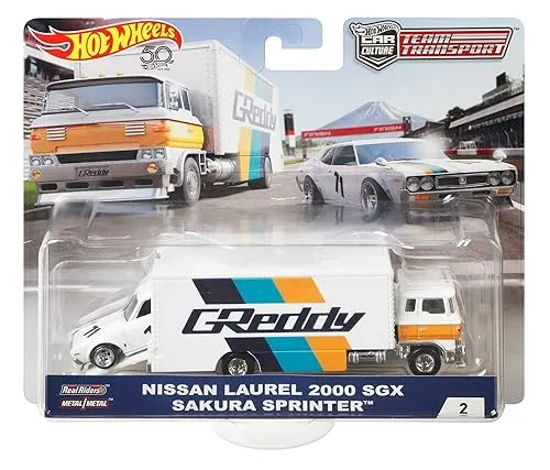 【中古】(未使用品)2018 ホットウィール TEAM TRANSPORT Bアソート 【FLF59】 日産 ローレル 2000 サクラスプリンター (HOT WHEELS) NISSAN LAUREL 2000 SGX／SAKURA