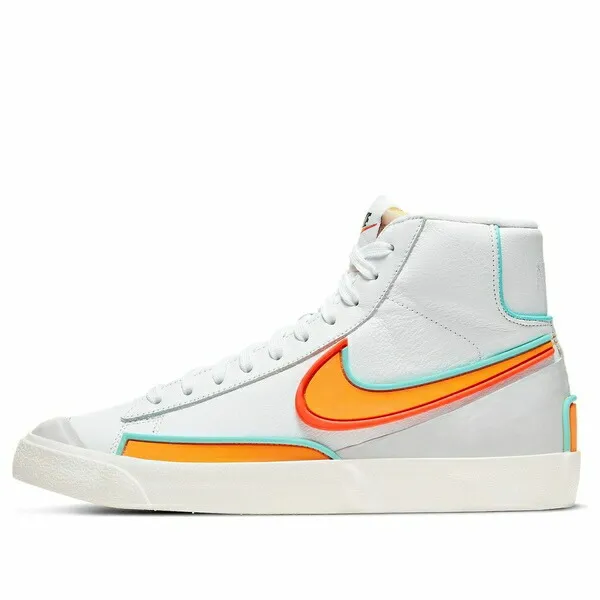 Nike ナイキ レディース スニーカー WhiteBlueOrange 【(WMNS) Nike Blazer Mid 77 Inifinite Kumquat DC1746-100】  サイズ US_6.5(23.5cm)