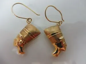 【送料無料】ジュエリー・アクセサリー イヤリングイヤリングゴールデンシルバーノフレットbelle, vieux boucles doreilles,boucles doreilles , 925 argent dore, nofretete