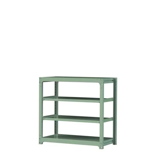 【直送品】 山金工業 ボルトレス中量ラック 300kg/段 単体 3S4462-4G 【大型】